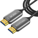 Cable Fibre Optique Hdmi 50M,Haute Vitesse 48Gbps Cable Hdmi 2.1 Supporte 3D/8K @60Hz/4K@120Hz