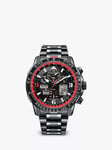 Citizen JY8087-51E Men's Limited Edition Red Arrows Skyhawk A.T Chronograph Bracelet Strap Watch, Black