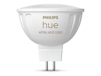 Philips Hue White And Colour - Led-Spotlight - Form: Mr16 - Gu5.3 - 6.3 W - Klass G - Flerfärgad/Varmt Till Kallt Vitt Ljus - 2000-6500 K