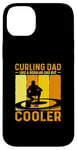 Coque pour iPhone 14 Plus Amateur de curling Cadeaux de sports d’hiver de curling papa