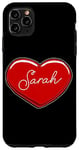 iPhone 11 Pro Max Hand Drawn Heart Sarah - First Name Hearts I Love Sarah Case