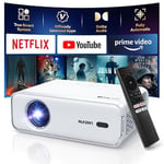 [NetfIix Officially & DoIby Audio] Aurzen Eazze D1 4K Supported Smart Projector with Auto Focus & Auto Keystone, 50% Zoom, HDR 10, 60Hz Portable Projector for iOS/Android/USB/TV Stick