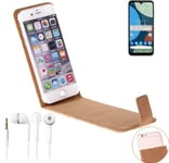 For Fairphone 4 + EARPHONES cork cover case bag flipstyle protection walletcase