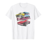 Ford - Mustang Blue Yellow Red Car Group T-Shirt