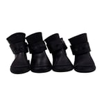 4pcs Chien Chiot Bottes Imperméables Chaussures de Pluie en Caoutchouc Anti Slip Couleur de Bonbons Mignonne Unique Grand Petit Taille Moyenne pour extérieur