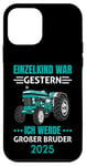 Coque pour iPhone 12 mini Einzelkind War Gestern Ich Werde Großer Bruder 2025 Tracteur