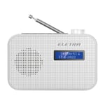 Eletra Tune 2 bærbar DAB+/FM radio, hvit