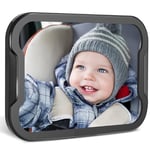 Zacro Miroir Voiture Bébé - Grand Retroviseur Voiture Bébé, Entièrement Réglable, Offrant une Vision Claire de l'arrière, Siège Auto Face à la Route, Attaché à l'appui-tête du Siège Arrière