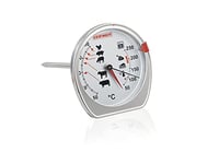 Leifheit Thermomètre de cuisine four & cuisson, affichage combiné température du four et température à cœur, sonde alimentaire de précision, thermomètre de grill avec échelle points de cuisson idéaux