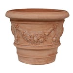 Biscottini Pot d'extérieur Gelestro L31XPR31XH26 cm Made in Italy - Jardinière d'extérieur - Pots pour Plantes - Pots d'extérieur - Pots en Terre Cuite