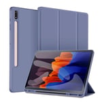 Fodral för Samsung Tab S9 PLUS 12,4\" Magnetiskt Folio-fodral Pennfack Förvaring Automatisk Sömn/Vakna Lavender"