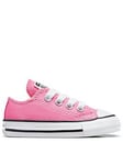 Converse Infant Girls OX Trainer - Pink, Pink, Size 9 Younger