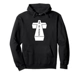 He is Risen Portrait Text Cross Pullover Hoodie