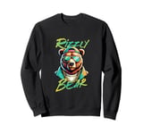 Rizzly Bear funny Gen Alpha viral influencer slang Sweatshirt