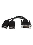 StarTech.com LFH 59 Male to Dual Female DisplayPort D