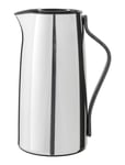 Emma Vacuum Jug, Coffee 1.2 L. Steel/Black Handle Silver Stelton