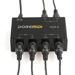 Adaptateur de clavier USB DOREata Di HUB-3 acity I,convertisseur d'alimentation,câble,interface,boîte,contrôleur,convertisseur d'éditeur de musique,33 - Type Black