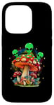 Coque pour iPhone 14 Pro Funny Magic Mushroom Alien Trippy Shroom LSDweed Acid Trip