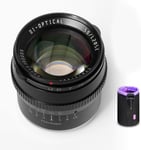 TTartisan 50mm F1.2 Large Aperture Manual Focus Fixed Lens Compatible with Sony E-Mount APS-C Format Cameras
