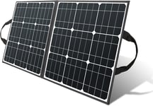 Panneau solaire pliable 100 W - 18 V - Panneaux solaires monocristallins - Centrale de balcon - Station d'alimentation - Cellule solaire mobile - Panneau solaire flexible pour auvent, caravane