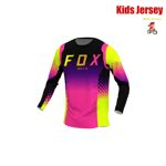 BAT FOX Kids Downhill-tröja Camiseta Enduro MTB-tröja Quick-Dry Barn Offroad DH Mountain Bike Motocross-tröjor KA-CL060 L