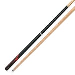 Riley Rmod-10 Moderno Queue de Billard/Snooker en frêne 2 pièces 145 cm avec Pointe 9,5 mm Unisexe, Fût Noir/Manche en Bois Naturel, 57" (145cm)