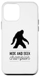 Coque pour iPhone 12 mini Sasquatch Funny – Champion invaincu Hide And Seek