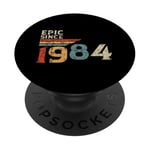 Epic since 1984 Original Vintage Birthday Est édition 1984 PopSockets PopGrip Adhésif