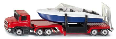 Siku 1613 Low Loader with Speed Boat 1:87 scale truck Trucks Lorry lorries boats