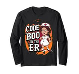 Code Boo In The Er Crew Ghost Boo-jee Nurse Halloween Long Sleeve T-Shirt