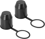 Cache Boule Attelage Protège, 2 Pcs Capuchon Pour Attelage De Remorque, Antipoussière Et Étanche, Pour Voiture, Camping-Car, Protection À Rotule Pour Remorque (Noir)