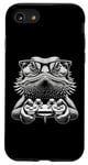 Coque pour iPhone SE (2020) / 7 / 8 Lunettes Nerdy Dragon Barbu Amusant Gamer