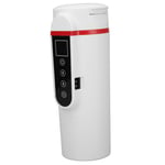 (White)LJCM Electric Heated Travel Mug LCD Display Self Heating Auto Off