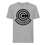 T-Shirt Homme Col Rond Dragon Ball Capsule Corp Logo Manga Dbz