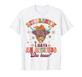 Apparently I Have An Attitude Funny Cow Lover Sarcasm Groovy T-Shirt