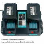 Gen For Makita DC18RD 18v Li-Ion Twin Double Port Rapid Battery Charger 240V