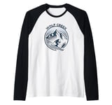 Wolf Creek Pagosa Springs Colorado Ski Resort Winter Skiing Raglan Baseball Tee