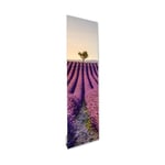 ILO -Radiateur Électrique Mural-500w- +28 Motifs, Design Unique-Verre Trempé  Extra Plat- IP44 - Vertical -Made In France -Lavande