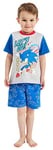 Sonic The Hedgehog Boys Short Pyjamas Gamer Gaming Pyjamas (Sonic - Lets Go, 5-6 Years)