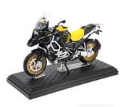 Moto Miniature BMW R1250 GS Jaune Noir  au 1/12