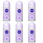 6 x 50ml Nivea Women Double Effect Roll On Anti-Perspirant Deodorant