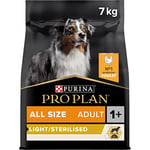 PURINA PRO PLAN | Adult 1+ Light/Sterilised | Riche en Poulet | Croquettes | Chien| Sac de 7kg