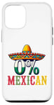 Coque pour iPhone 12/12 Pro 0% Mexicain Cinco De Mayo Fiesta Sombrero Funny Party