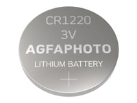 Agfaphoto 150-803210, Engångsbatteri, Cr1220, Litium, 3 V, 5 Styck, Silver