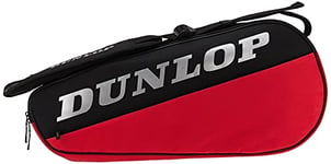Dunlop Sports 2021 CX Club Sac de Tennis pour 3 Raquettes, Noir/Rouge