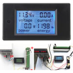 DC 100A Amperemeter Testare Digital LED Strömmätare Monitor Ström Energi Voltmeter