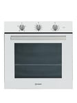 Indesit Aria Ifw6230Whuk Built-In 60Cm Width, Electric Single Oven - White - Oven With Installation