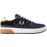 Fred Perry Mens B1263 L35 Blue Trainers material_cotton - Size UK 5