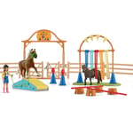 Schleich Farm World Pony Agility Training Set with Horse, Trainer, and Accessori