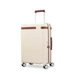 Samsonite Virtuosa Valise Rigide Extensible avec roulettes pivotantes, Blanc cassé, Carry-on 21-inch, Collection Virtuosa